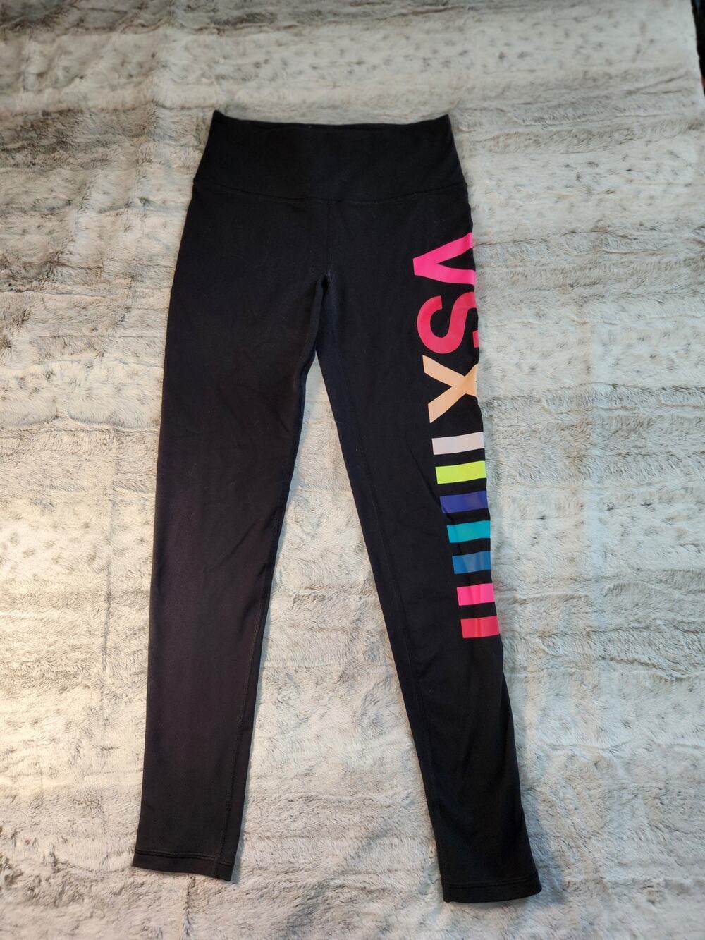Victoria's Secret Sport Rainbow Logo knockout tight Leggings size small